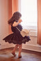 KIDS RAVISHING RUFFLE Dress - BLACK - Sunnysideus 