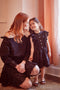 KIDS RAVISHING RUFFLE Dress - BLACK - Sunnysideus 