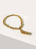 Antoinette Double Cable Vintage Ball Tassel Necklace - Sunnysideus 