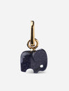 Lucky Blue Sandstone Elephant Pendant - 18k Yellow Gold Plated - Sunnysideus 